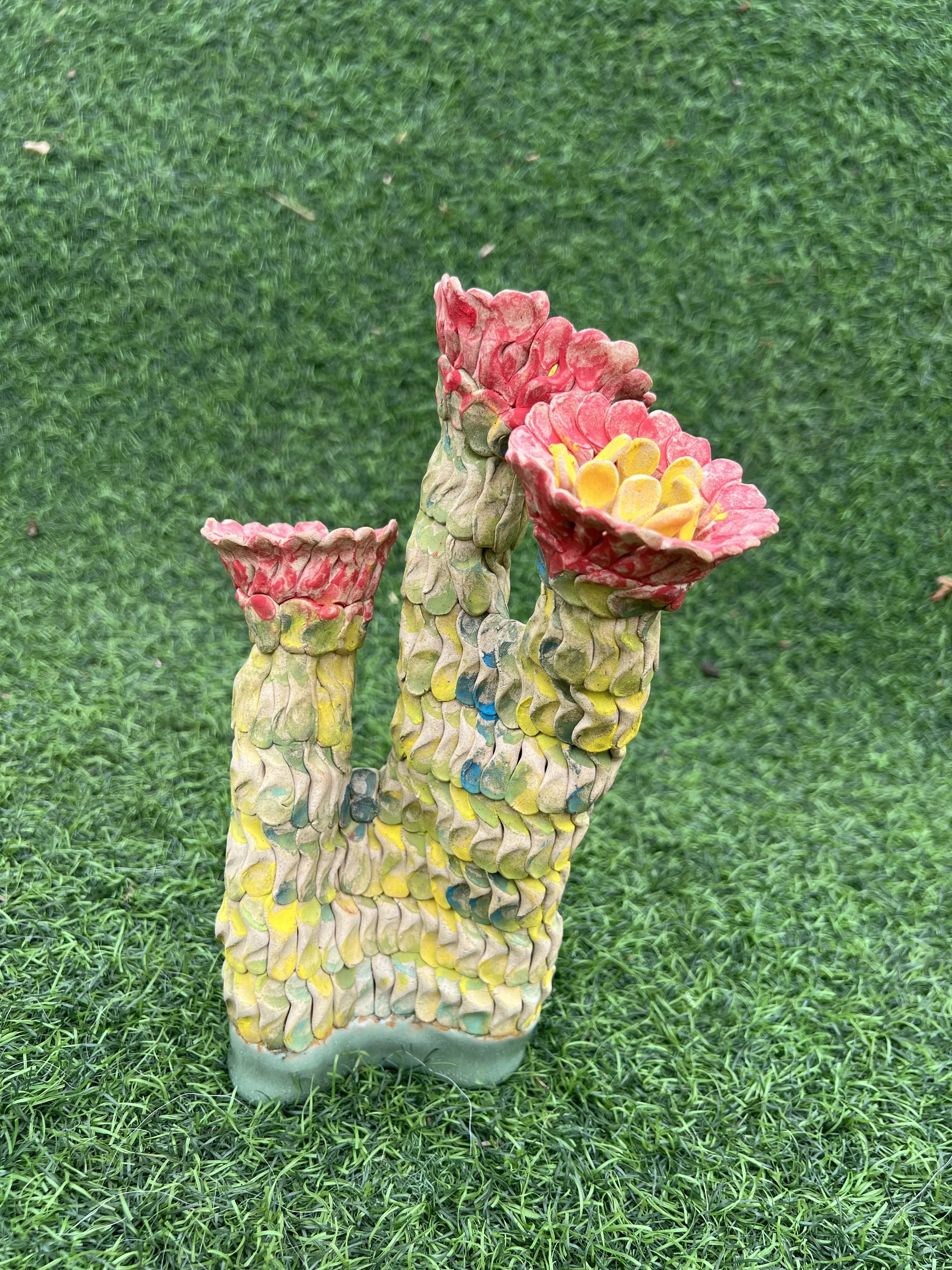 Red Flowers, Yellow Stamen