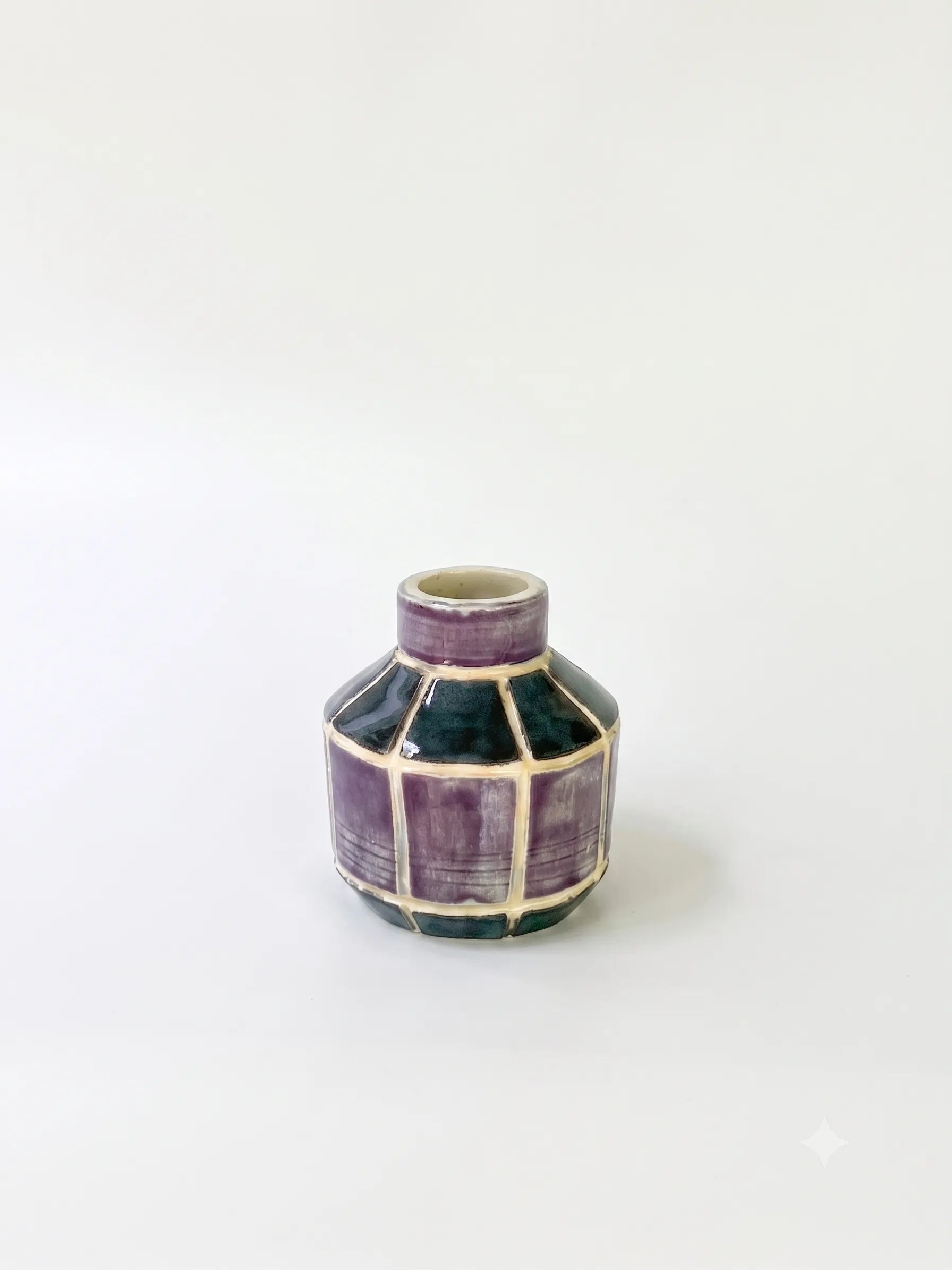 Tint Tiled Pot - Purple